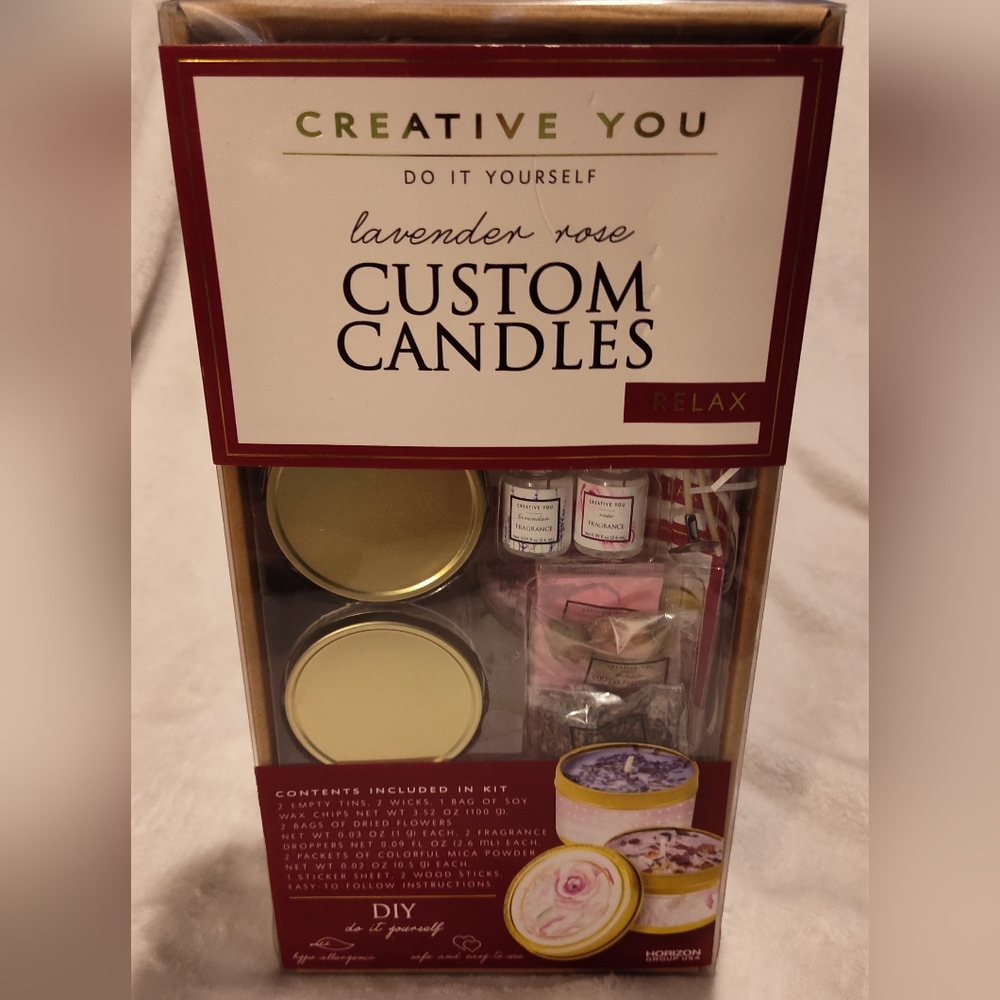 NEW! Creative You Lavender Rose Custom Candle